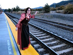 Pat at the new Amtrak Station