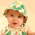 Sckoon Pear Summer Flap Hat Green